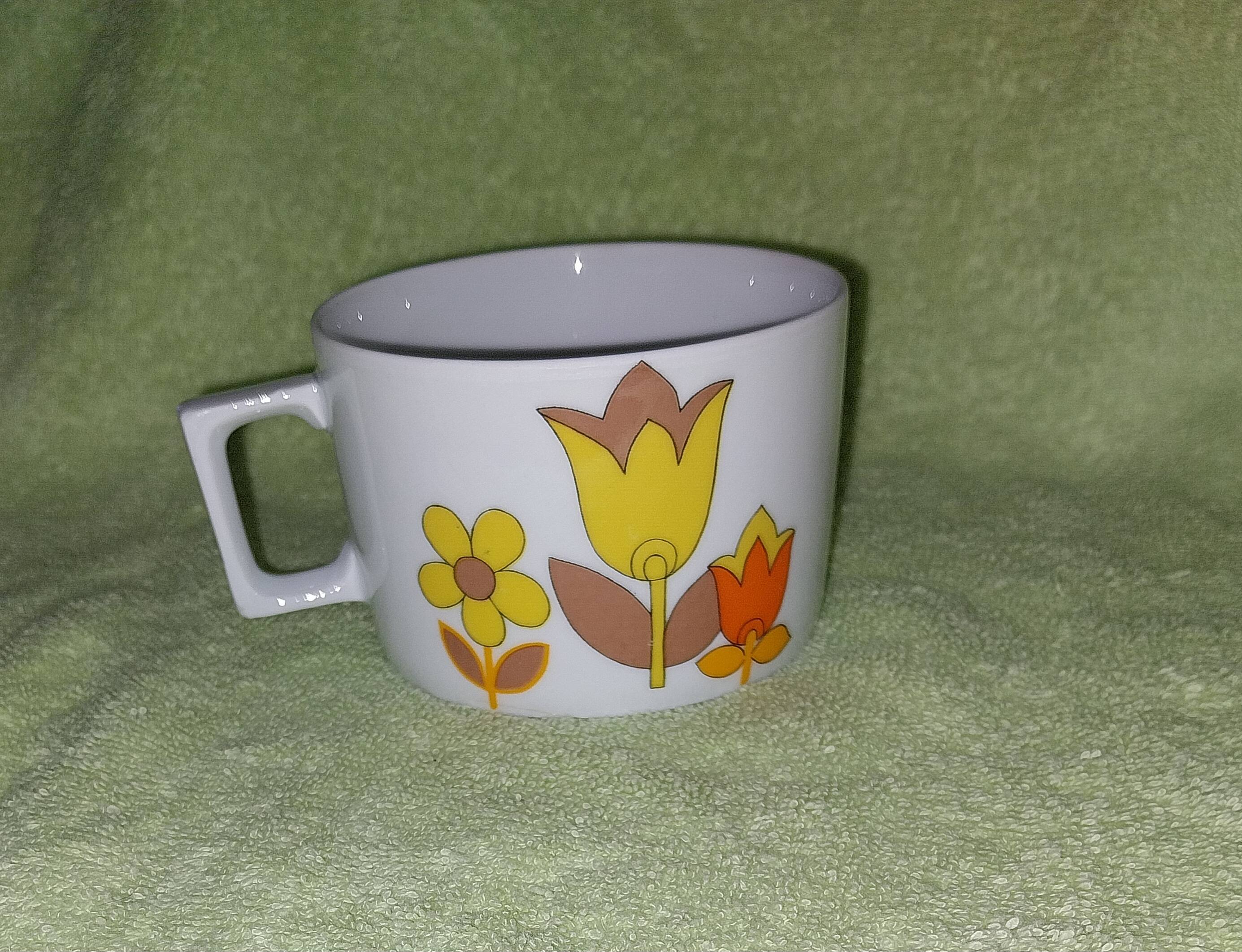 Large Berry high porcelain cup created by Lourioux France