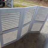 Set of 3 shutters louvers shabby height 123 cm