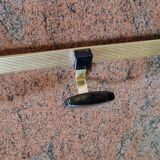 Golden coat rack with 3 hooks Evenlux 1970