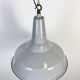 Large Industrial British Grey Enamel Pendant Lamp from Benjamin, 1960s