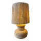 60s lamp in stone with artisanal rope shade