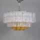 Vintage 1960s Murano Glass Pendant Chandelier, Italian Design