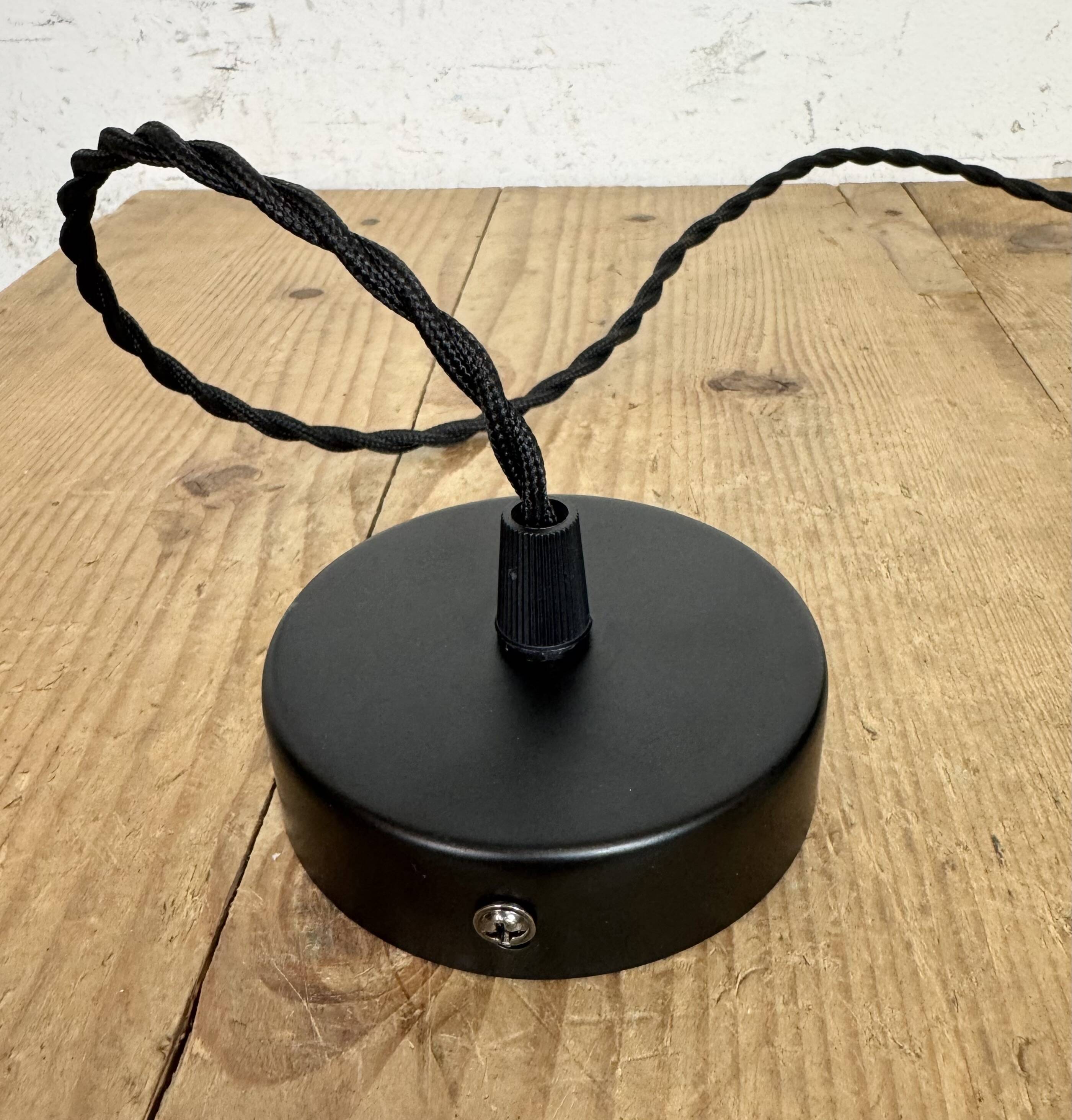 Vintage Industrial Beige Painted Ceiling Lamp, 2000s