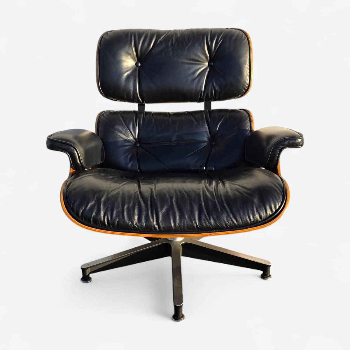 Black & Rosewood Herman Miller Original Eames Lounge Chair & Ottoman