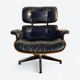 Black & Rosewood Herman Miller Original Eames Lounge Chair & Ottoman