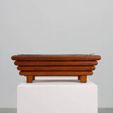 Rectangular Art Deco planter in wood, France 1920