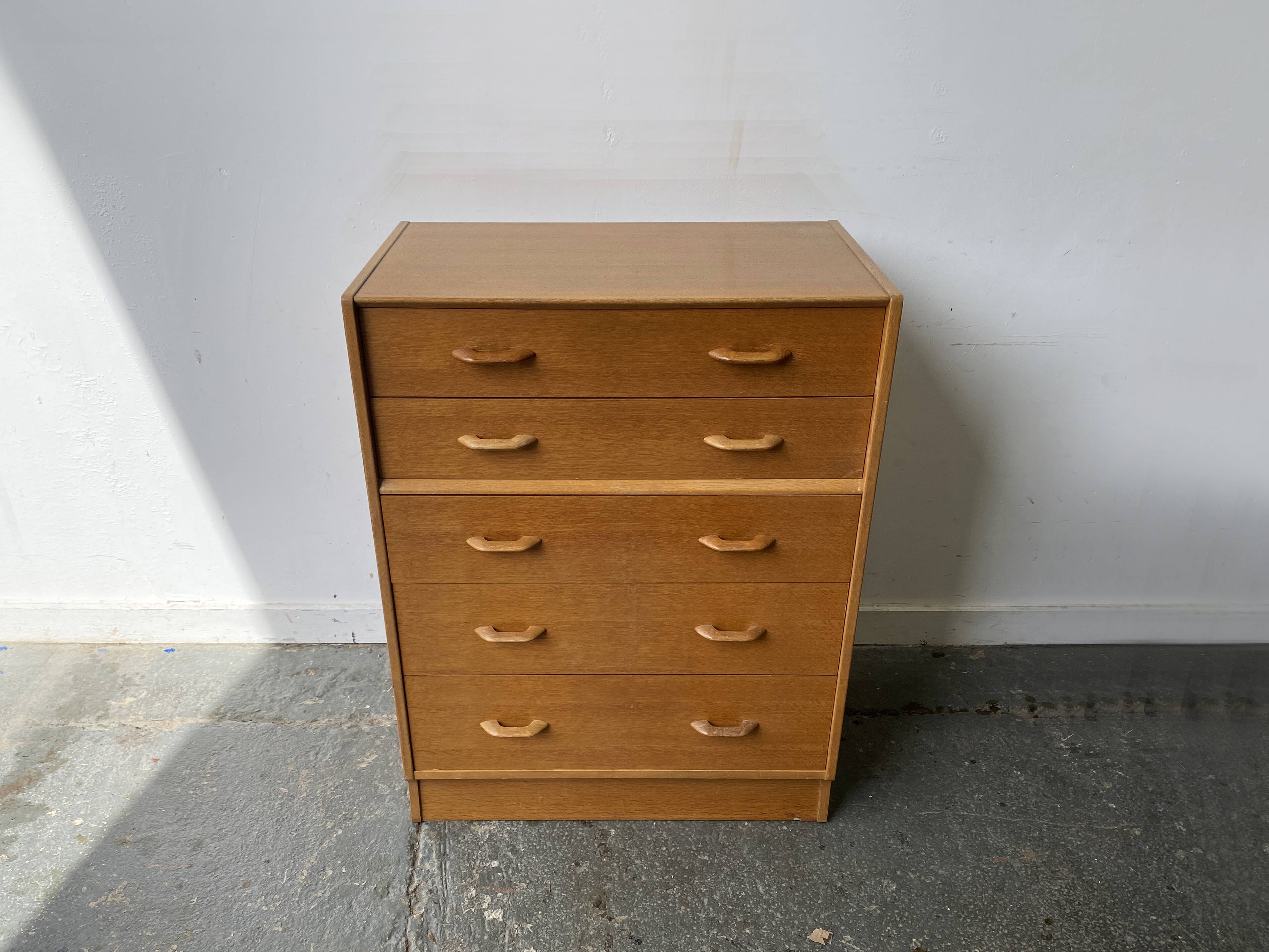 Mid-Century 1950’s oak chest of drawers by G Plan / E gomme