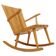 Mid-century rocking chair in pine, Göran Malmvall, Sweden, 1940s.