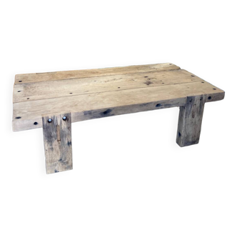 Solid oak coffee table