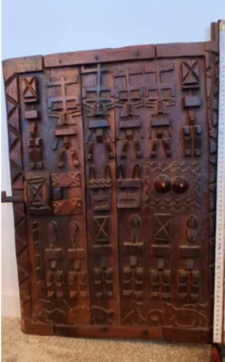 Porte de grenier ancienne à mil Dogon