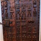 Porte de grenier ancienne à mil Dogon