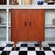 Mid-Century 1960’s Danish Teak Vinyl Record Cabinet