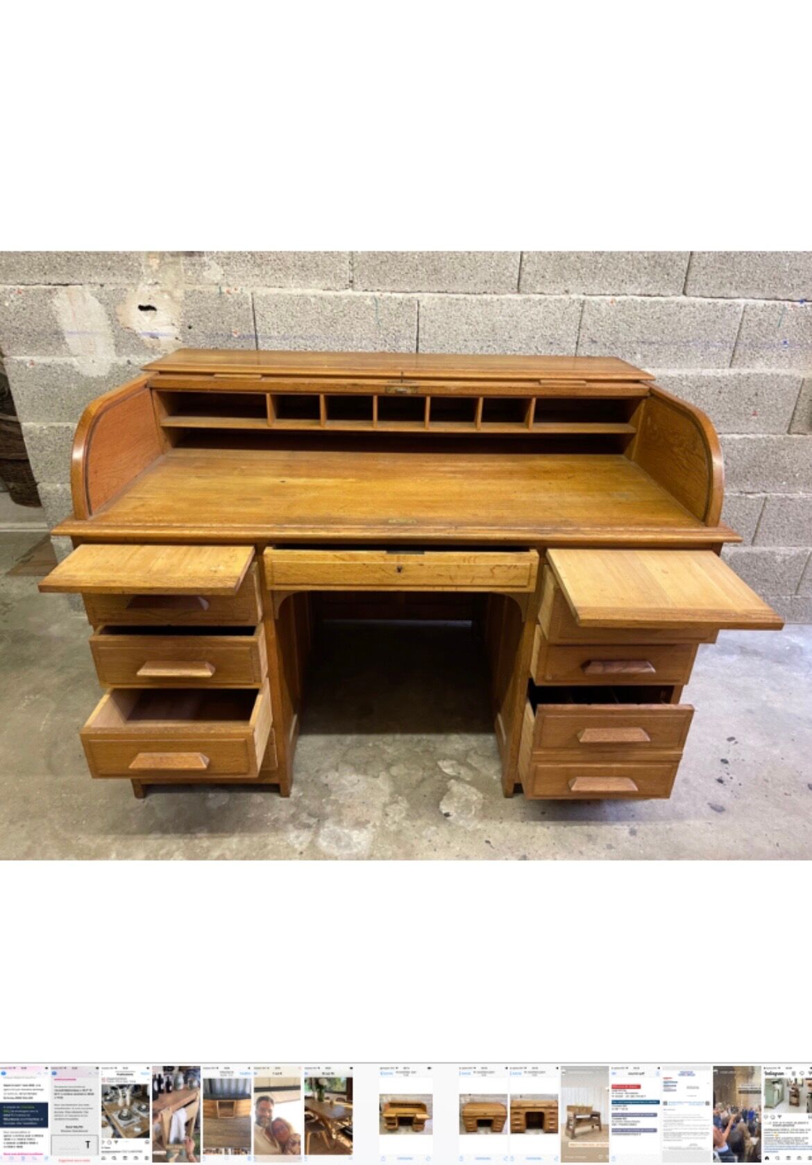 Bureau américain cylindre