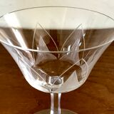 Crystal Art deco champagne cups