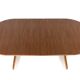 Round extendable dining table 2x 'Vienna' Thonet - mid-century modern style