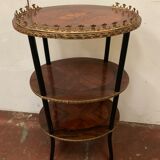 Saddle Napoleon III has three trays in marquetry XX century