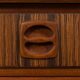 Mid-century teak bedside tables with rosewood inlays, Denmark 1960s