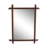 Bamboo mirror 85 x 62 cm