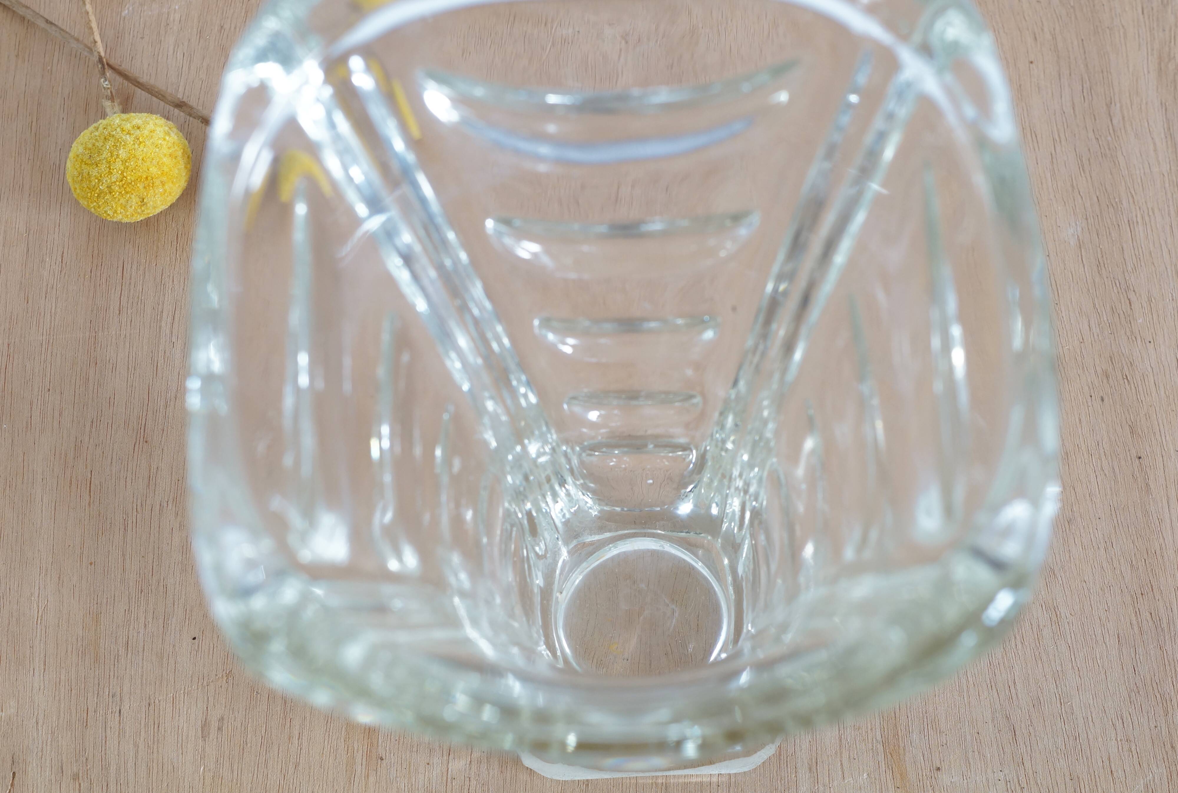 Vintage molded glass vase