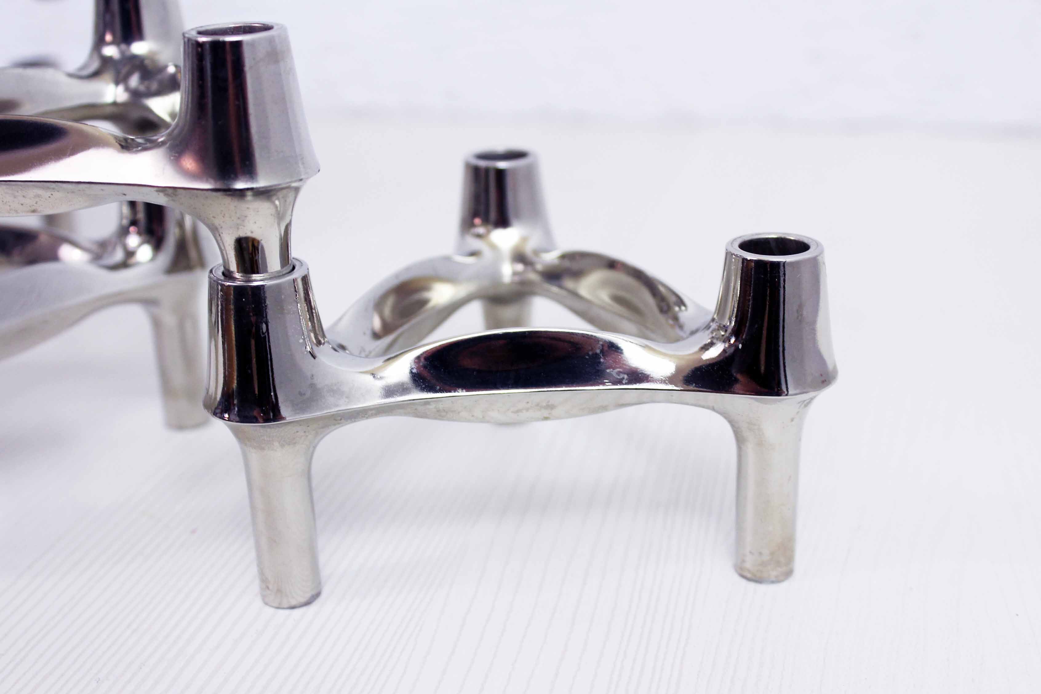 Fritz Nagel's set of 12 candlesticks and 2 cups for BMF