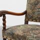 Antique armchair in walnut with tapestry upholstery, UK 17th century