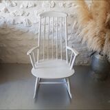 White vintage rocking-chair