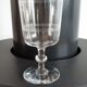 Set of 6 crystal wine glasses engraved 40-50s