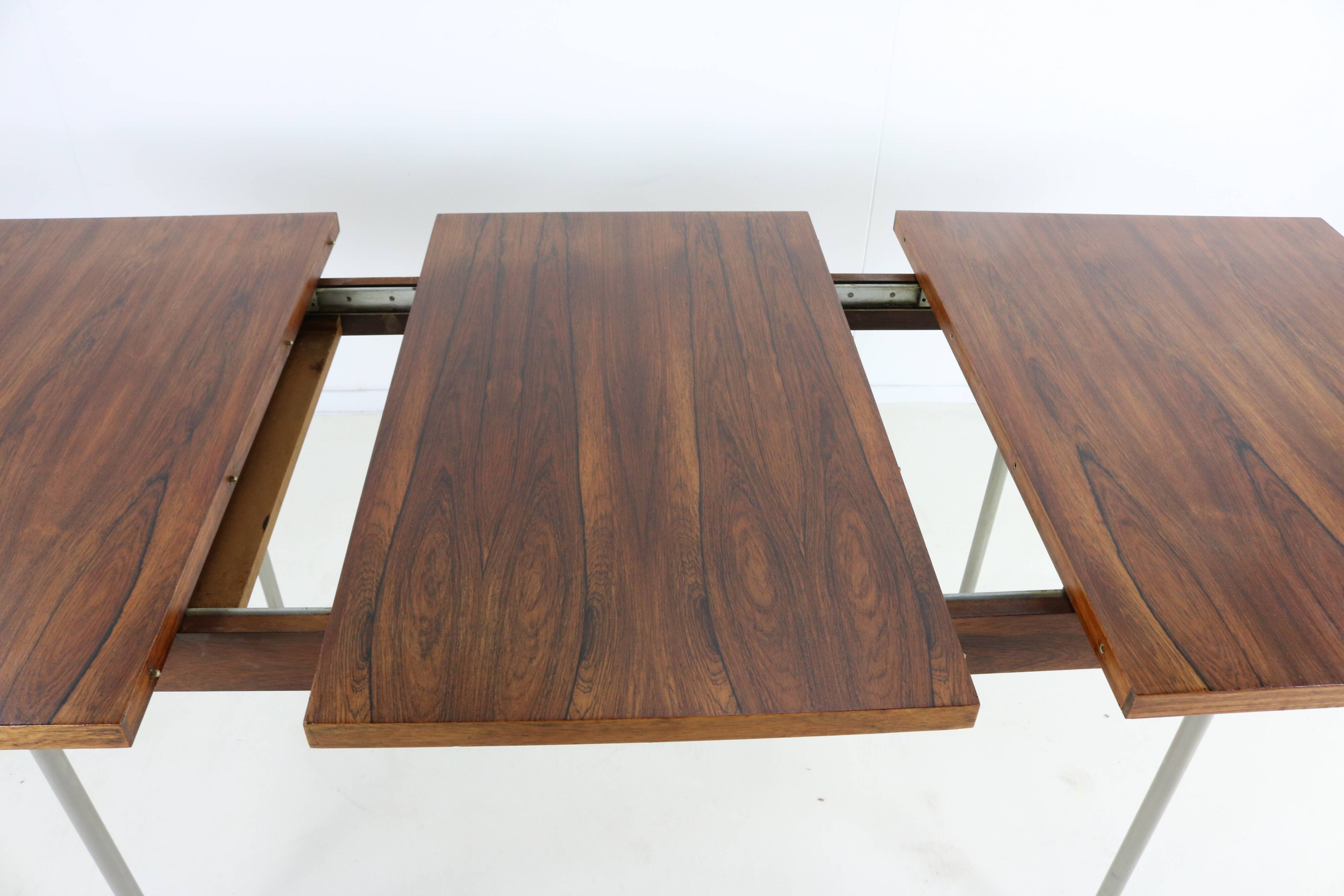 Sixties design rosewood dining table by Cees Braakman for Pastoe