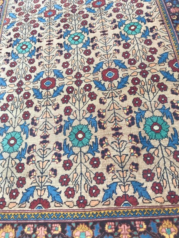 Pretty handmade old persian rug