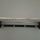 Vintage wood and metal wall coat rack