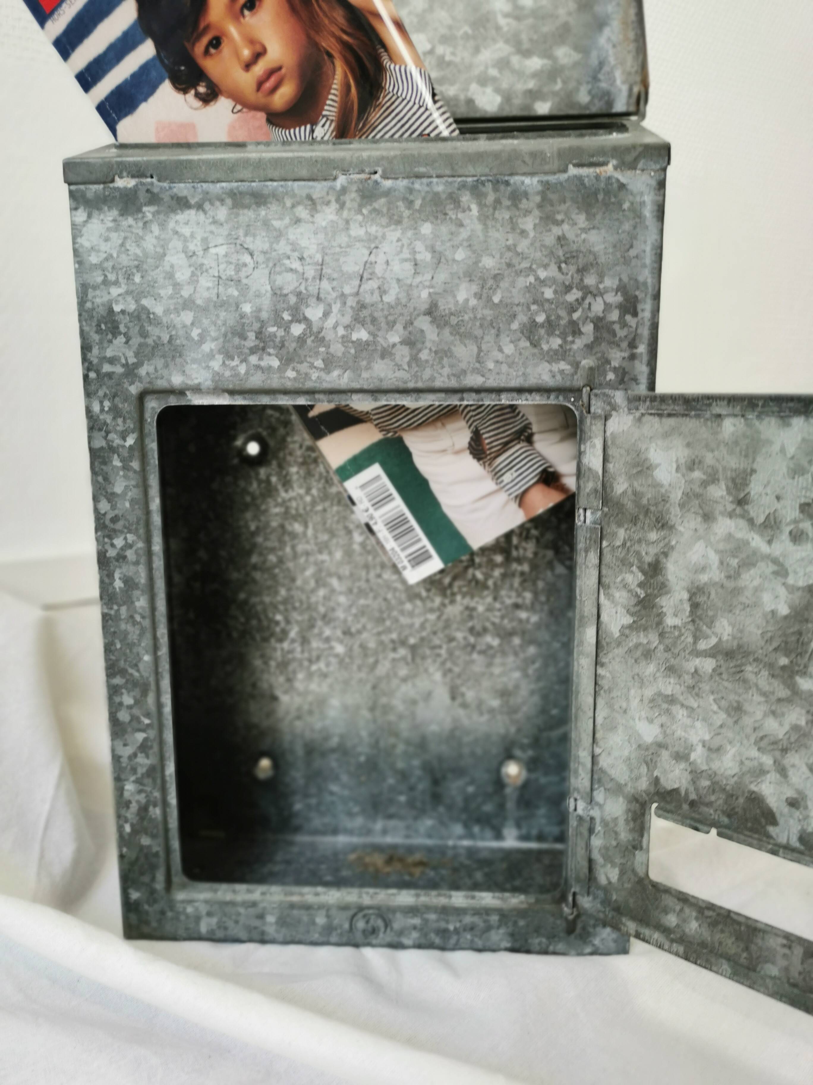 Old zinc mailbox