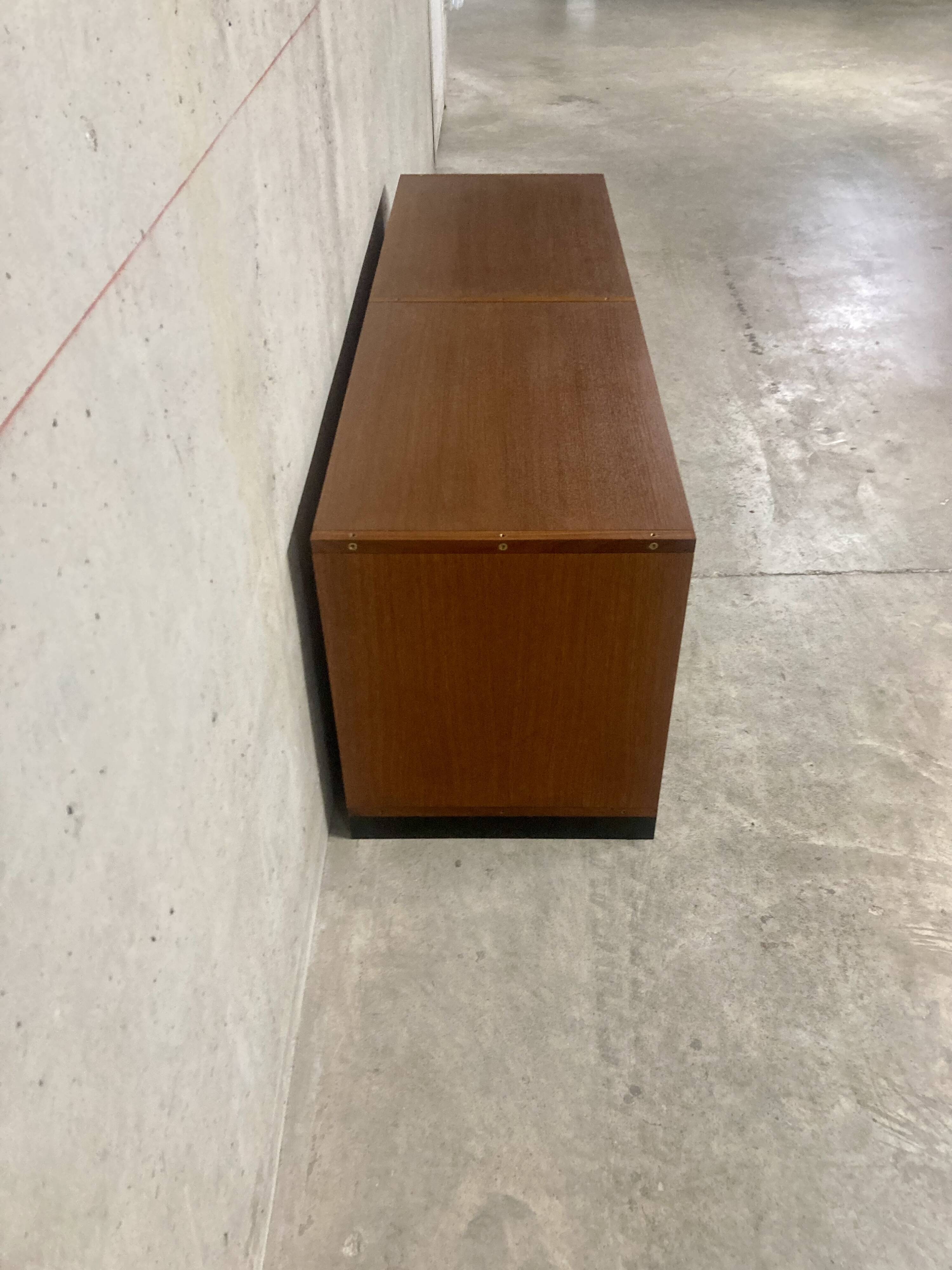 Rare vintage two-tone ARP Guariche Minvielle sideboard display case from the 60s