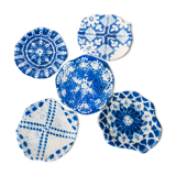 Pure Indigo dessert plates