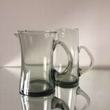 Set of 2 Holmegaard mid century pitchers by Per Lutken