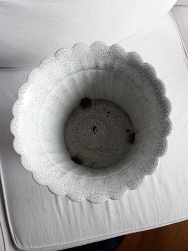 Pot en céramique craquelée du XIX siècle