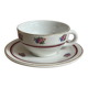 Vintage cup and saucer set Moulin des Loups Orchies