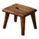 Wabi Sabi stool in solid pine, handmade by a Danish cabinetmaker, 1960s.