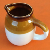 Two-tone pitcher Glazed ceramic