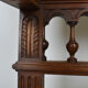 Neo-Renaissance walnut armchair with lion heads, circa 1880