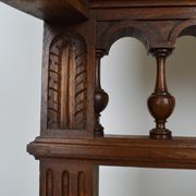 Neo-Renaissance walnut armchair with lion heads, circa 1880