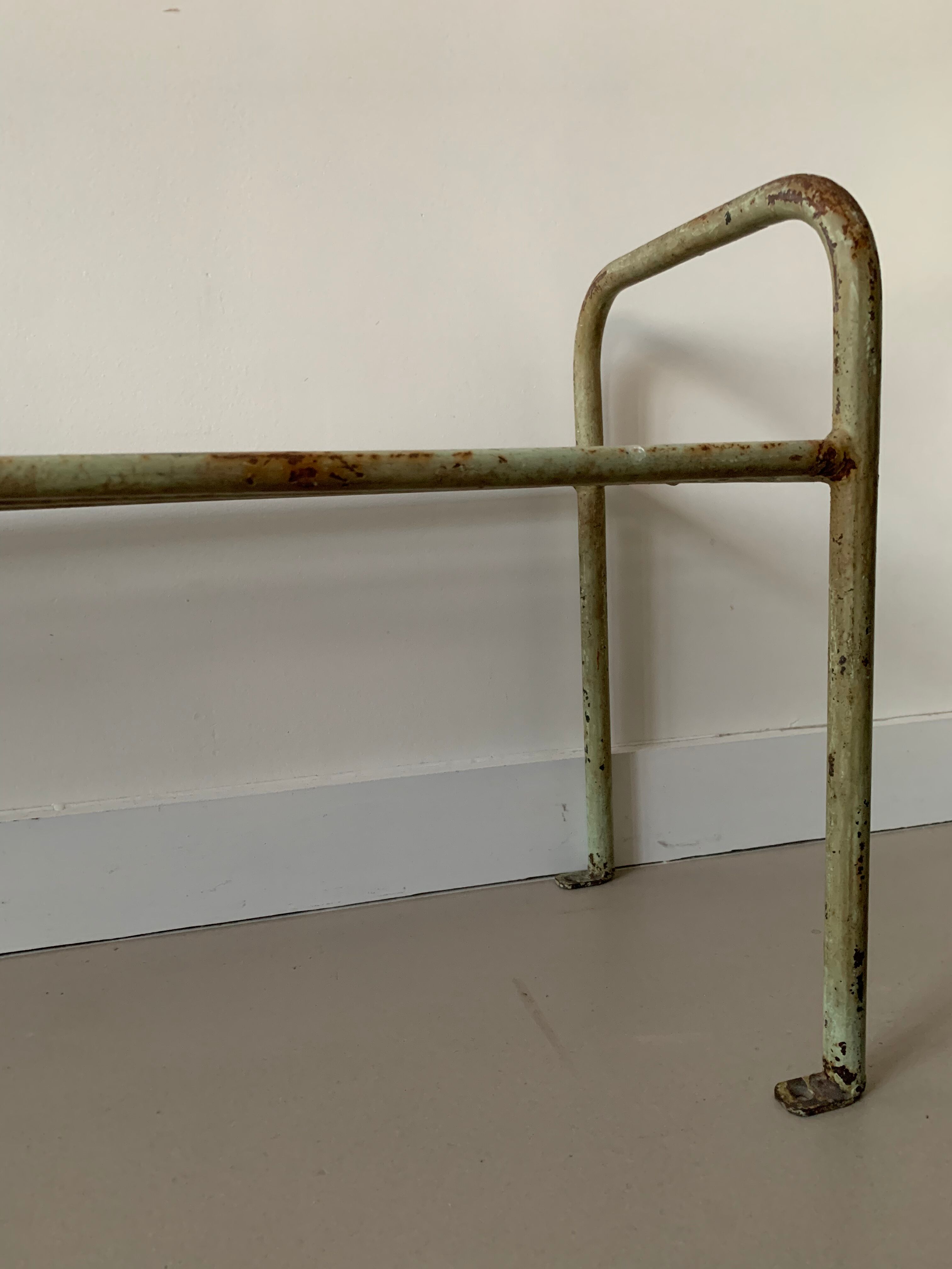Antique metal bench