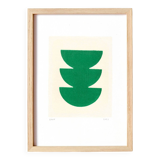 Contemporary abstract painting on paper signed Eawy.