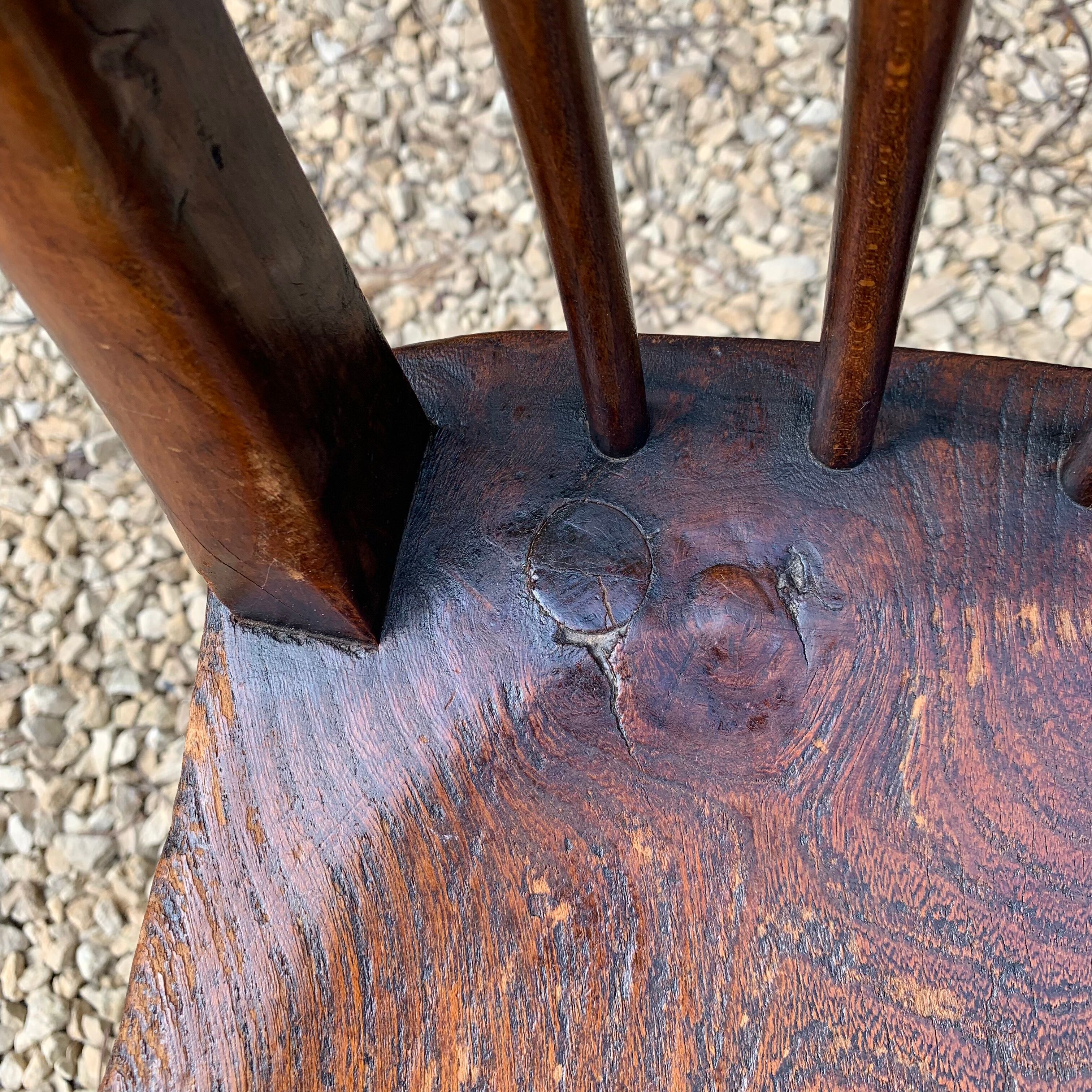 Pair of Windsor chairs stamped