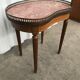 Table basse bouillotte rognon Louis XVI