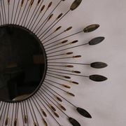 Vintage metal sun mirror, 1970s-1980s