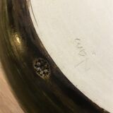 Round glazed sandstone dish