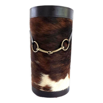 Country style cowhide umbrella door, 1970s
