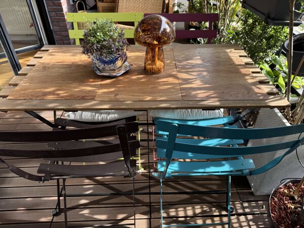 Mobilier jardin Fermob et table ikéa