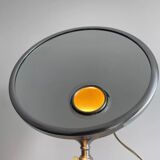 Vintage chrome Brot mirror, magnifying and illuminating, on adjustable stand, France 1960