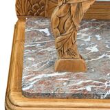 Art Deco Parisian buffet in solid raw oak from the 1930s.